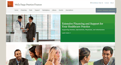 Desktop Screenshot of practicefinance.wellsfargo.com