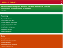 Tablet Screenshot of practicefinance.wellsfargo.com